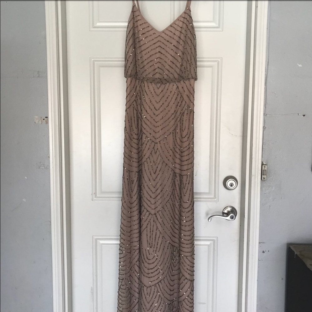 Adrianna Pappell beaded gown